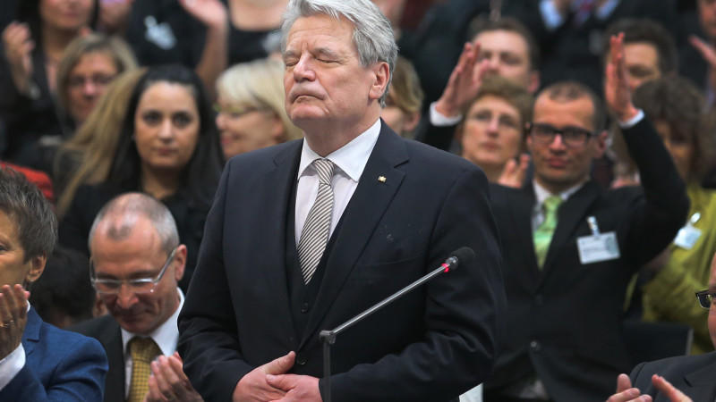 Gauck: "Was für ein schöner Sonntag" Joachim Gauck ist Budnespräsident