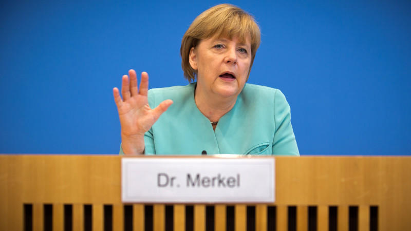NSA-Affäre: Merkel redet, aber sagt nichts Kanzlerin Angela Merkel in der Bundespressekonferenz