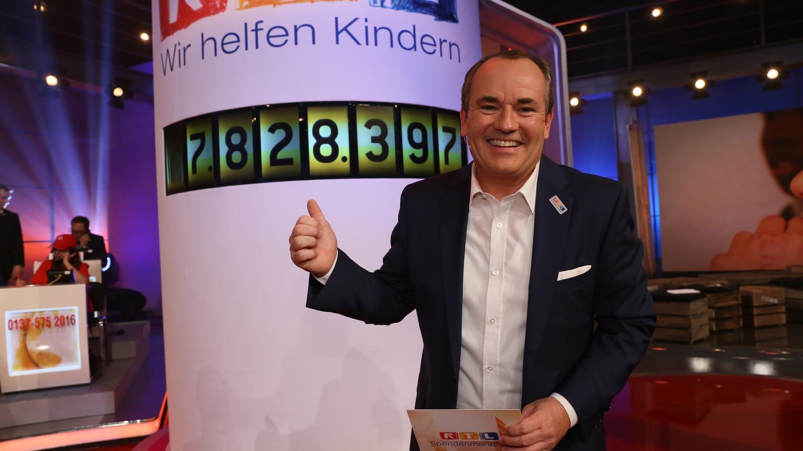 7,8 Millionen Euro beim 21. RTL-Spendenmarathon: 150 Millionen Euro-Marke geknackt! RTL-Spendenmarathon