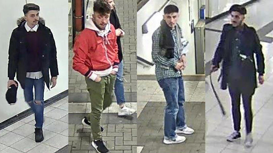 Brutale Schläger vom Bahnhof Herford: Wer kennt diese Männer? Tatverdächtige im Bahnhof Herford