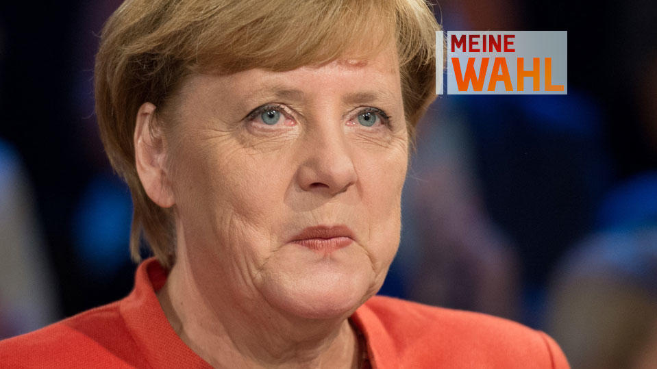 Junger Pfleger bringt Angela Merkel ins Schleudern: "Da haben Sie in Ihrer Amtszeit nicht viel getan" Bundeskanzlerin Angela Merkel (CDU) bei der Wahlarena der ARD.