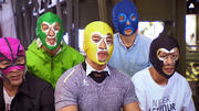 Die "Mask Performers" stehen auf schräge Unterhaltung Die "Mask Performers" stehen auf schräge Unterhaltung
