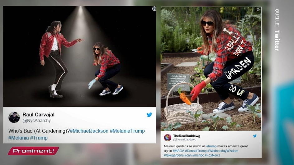 Über dieses Bild macht sich das Netz lustig Melania Trump erntet wieder Spott