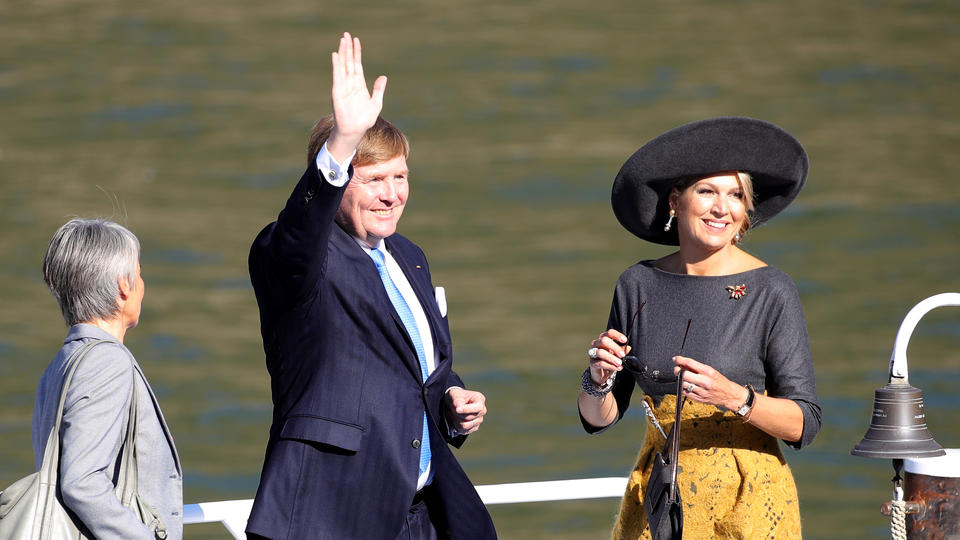 Rundfahrt auf dem Rhein Schiffstour mit Willem-Alexander und Máxima