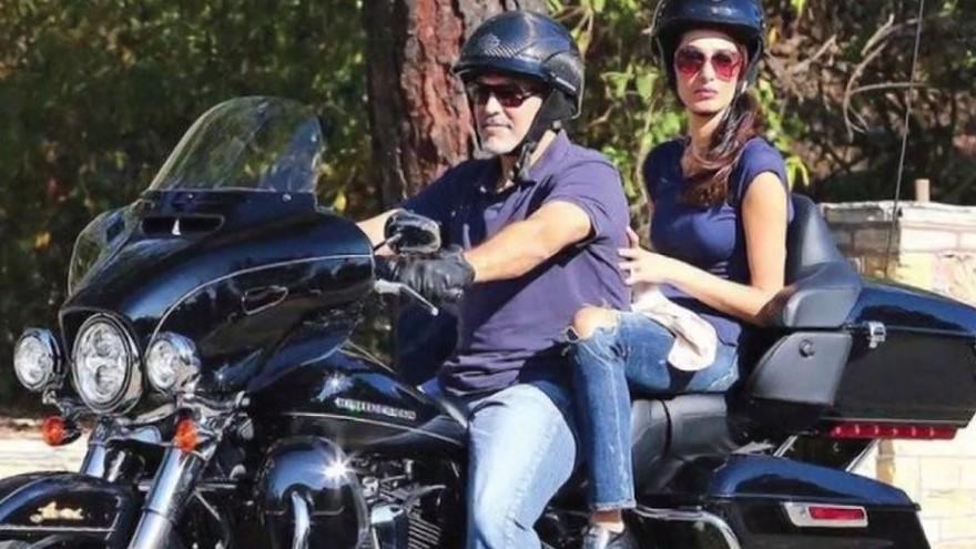 George Clooney versteigert Harley Hat Amal ihm das Fahren verboten?