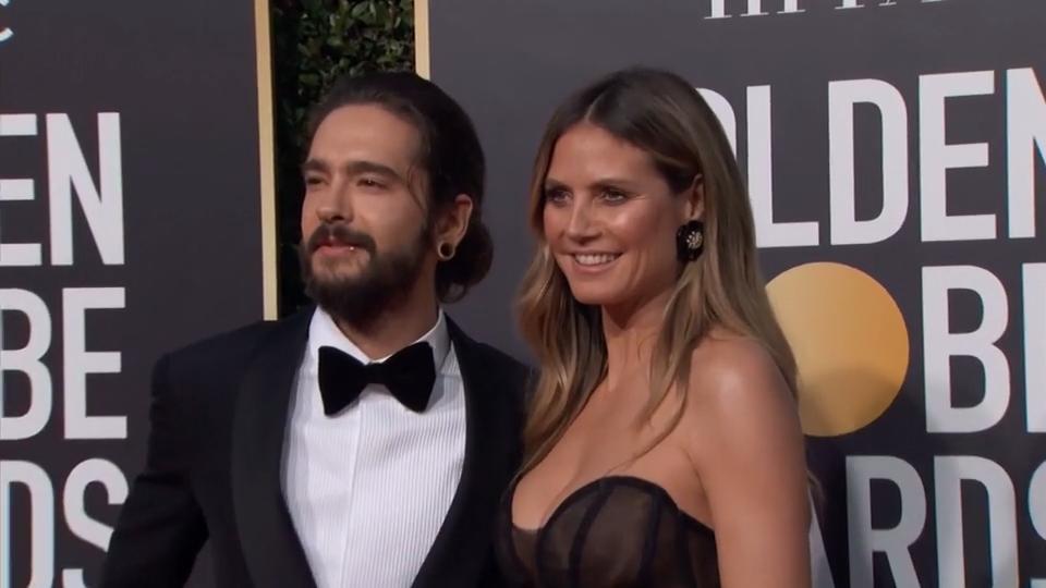 Total verliebt bei den Golden Globes Heidi und Tom: Erster Auftritt nach der Verlobung!