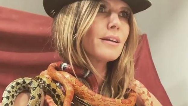 Mutiges Video Heidi Klum wird zur Schlangen-Queen