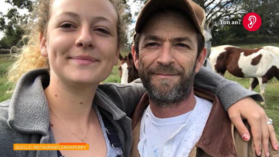 Seine Tochter meldet sich zu Wort Luke Perrys Tochter Sophie dankt den Fans