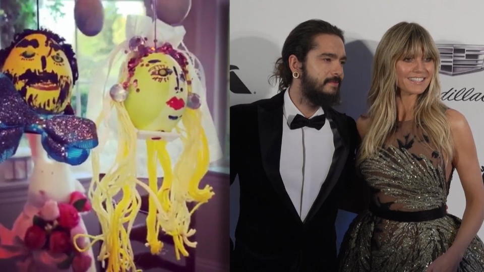 Vorgeschmack auf die Hochzeit Heidi Klum und Tom Kaulitz als Ostereier-Paar