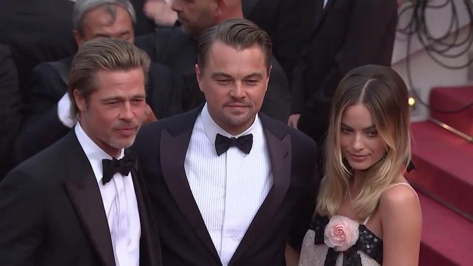 "Once Upon In Hollywood"-Premiere Leo und Brad auf dem roten Teppich in Cannes