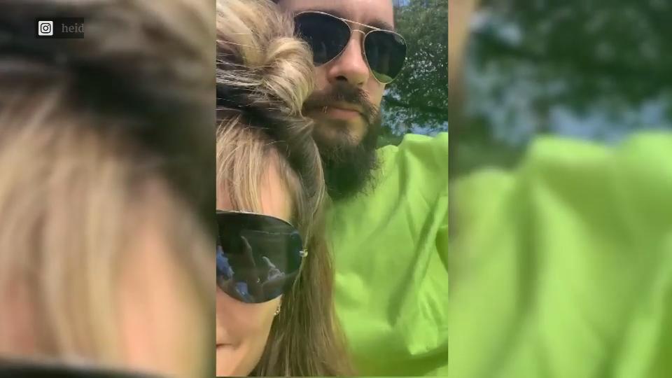 Auf Kuschelkurs Tom und Heidi verbringen Tag in FFM