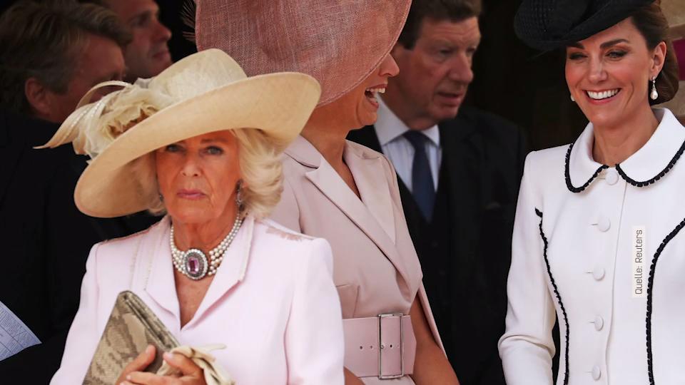 Garter Day in Windsor Herzogin Camilla rüffelt Herzogin Kate