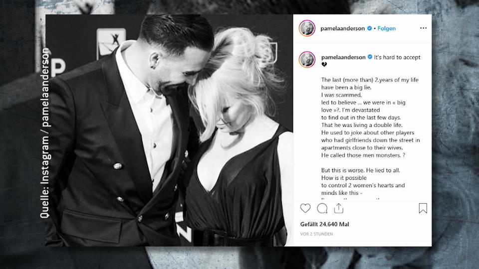 Pamela Anderson verurteilt Ex „Er hat mir weh getan & mich bedroht"