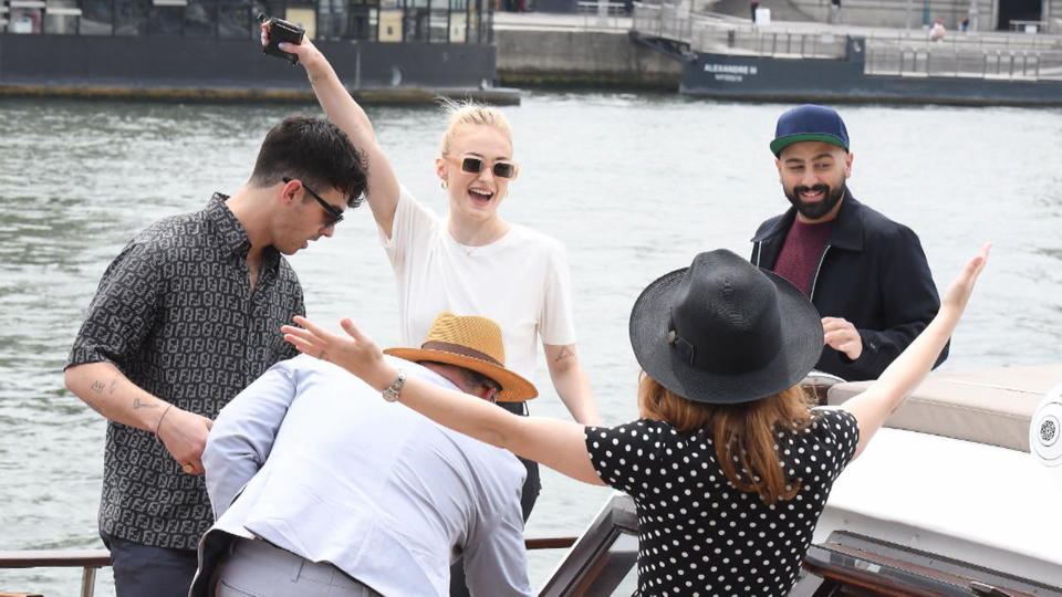 Einstimmen auf die Hochzeit? Sophie Turner und Joe Jonas feiern auf der Seine