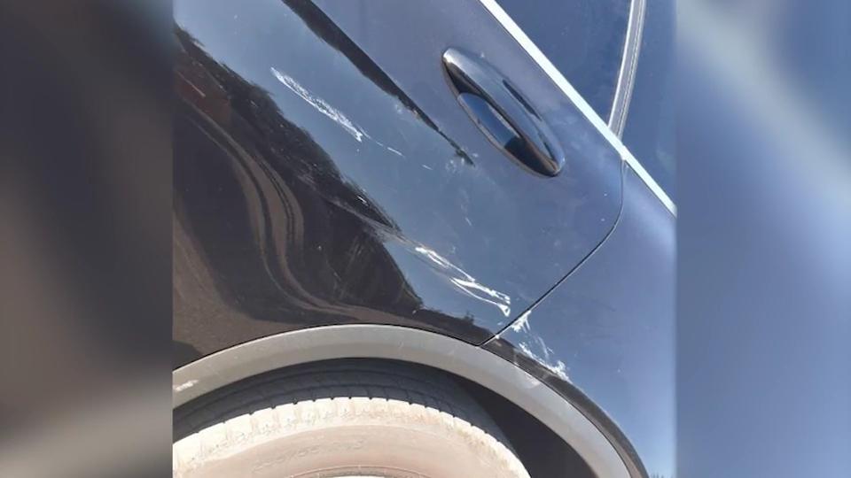Nach Unfall mit Rollerfahrerin Exklusive Fotos von Dannis Auto