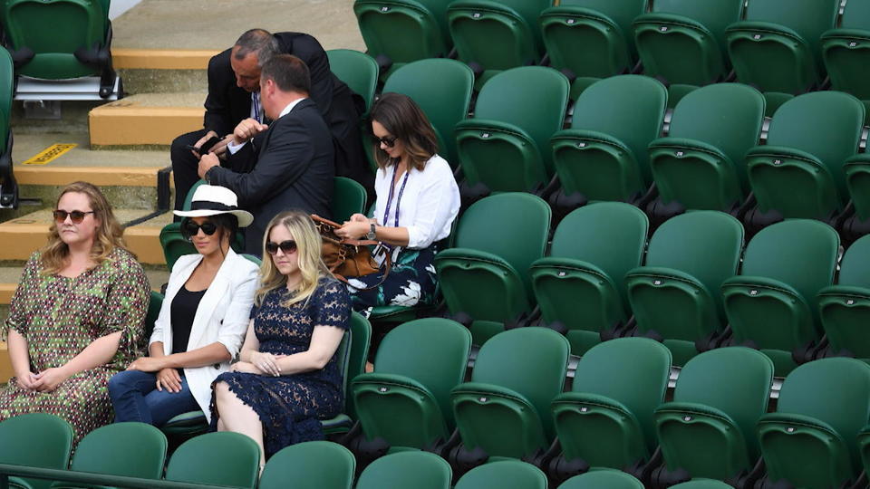 Platzverweis fürs Publikum Herzogin Meghan wollte in Wimbledon allein sein