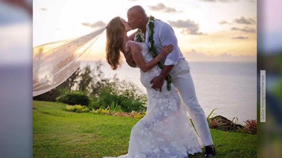 Sie haben "Ja" gesagt! Dwayne Johnson und Lauren Hashian