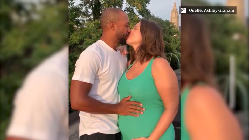Dehnungsstreifen und Gewichtszunahme: Ashley Graham zeigt alles und wird gefeiert