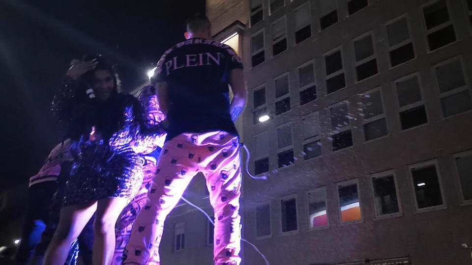 Lil'Kim feiert mit Philipp Plein