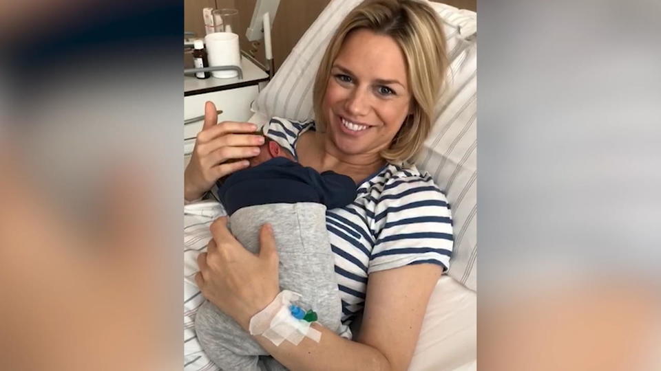 Videobotschaft aus dem Kreißsaal Sandra Kuhns Baby ist da