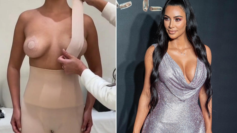 Brust-Taping Kim Kardashian: Das trägt sie unten drunter