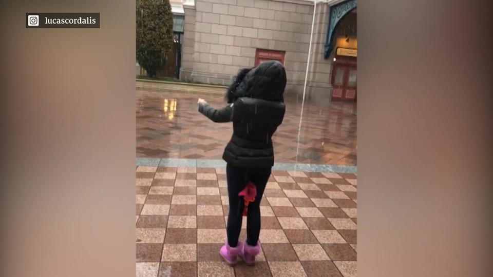 Schneeregen statt Mickey und Co. Disneyland-Ausflug von Cordalis und Katzenberger fällt ins Wasser!