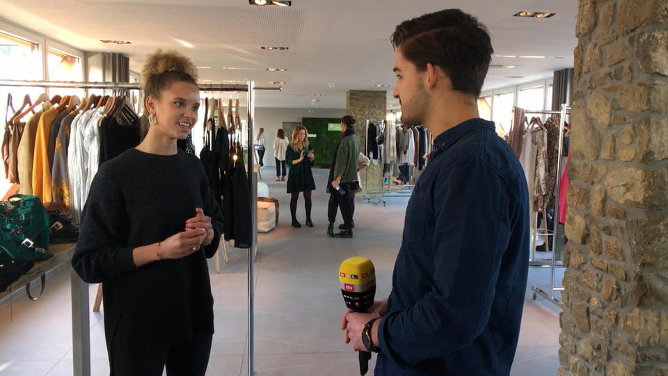 GNTM-Model & der Schauspieler Taynara Wolf: Am Set hat's gefunkt