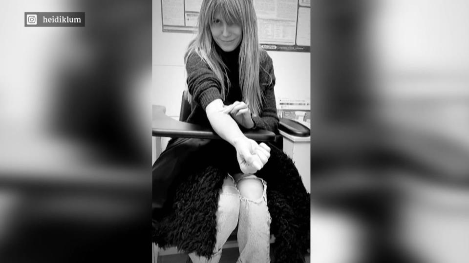 Model kämpft noch immer gegen Parasiten Heidi Klum leidet bei Blutabnahme im Krankenhaus