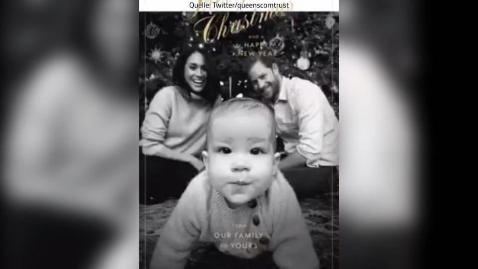 Meghan & Prinz Harry sind stolz Royale Weihnachtsgrüße von Baby Archie