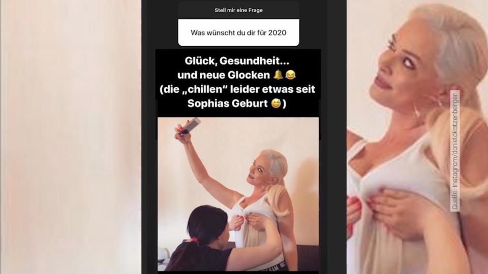 Daniela Katzenberger Die Katze wünscht sich fürs neue Jahr neue Brüste