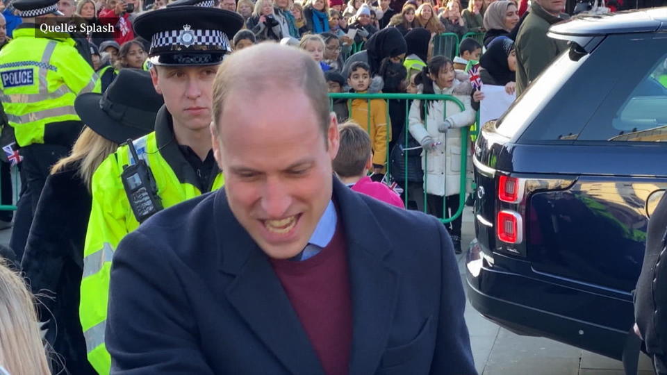 1. öffentlicher Termin nach Krise Prinz William wird auf den Megxit angesprochen