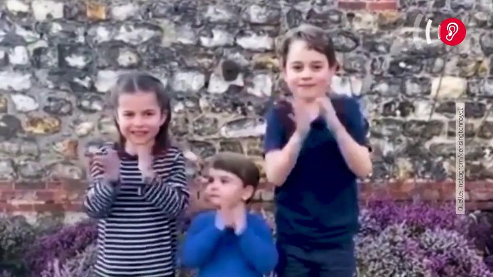 Als Dankeschön während Corona-Krise Mini-Royals klatschen