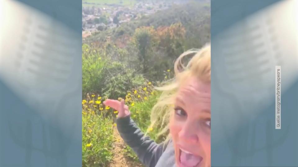 Söhne spielen ihr einen Streich Britney Spears erschreckt sich