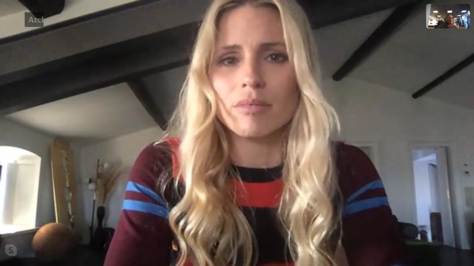 Michelle in Bergamo Frauke skyped mit Michelle Hunziker