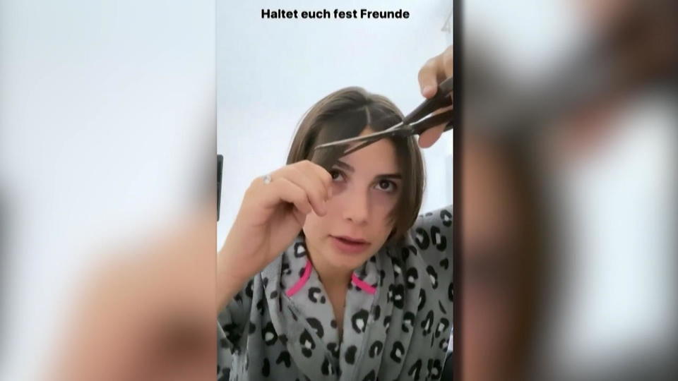 Schnipp, Schnapp, verkackt Diana Kaloev schneidet sich ihren Pony ab