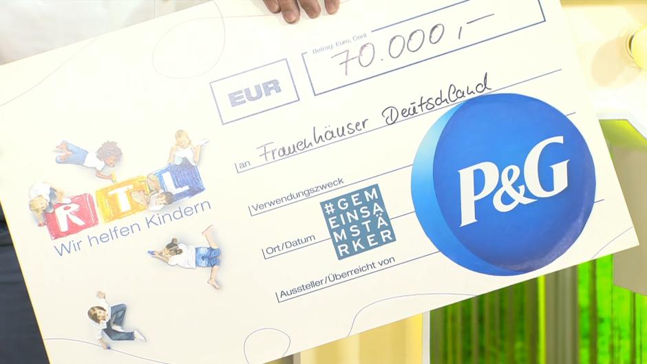 Procter & Gamble spendet 70.000 Euro Procter & Gamble spendet 70.000 Euro