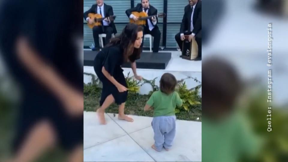 Süßer Knirps gibt Vollgas Eva Longorias Sohn tanzt Flamenco