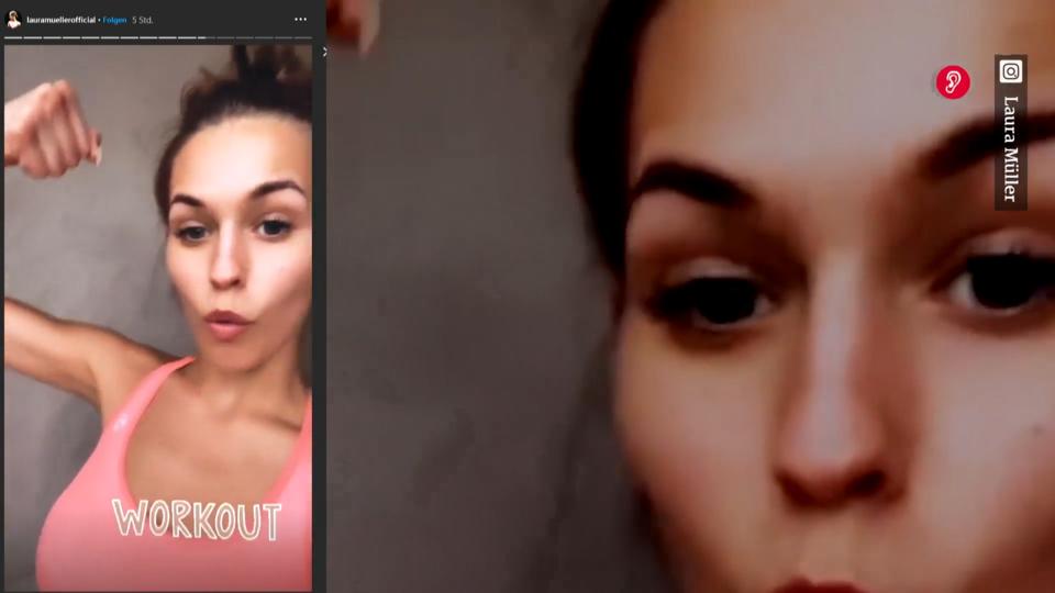 So hält Laura Müller ihren Traumkörper fit Laura Müller sieht selbst beim Workout sexy aus