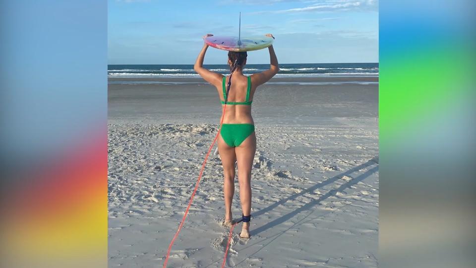 Fürstliches Bikini-Foto Uneheliche Tochter von Fürst Albert am Strand
