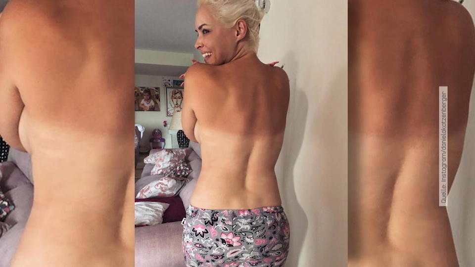 Reality-Star zieht blank Daniela Katzenberger zeigt ihren Bikini-Abdruck