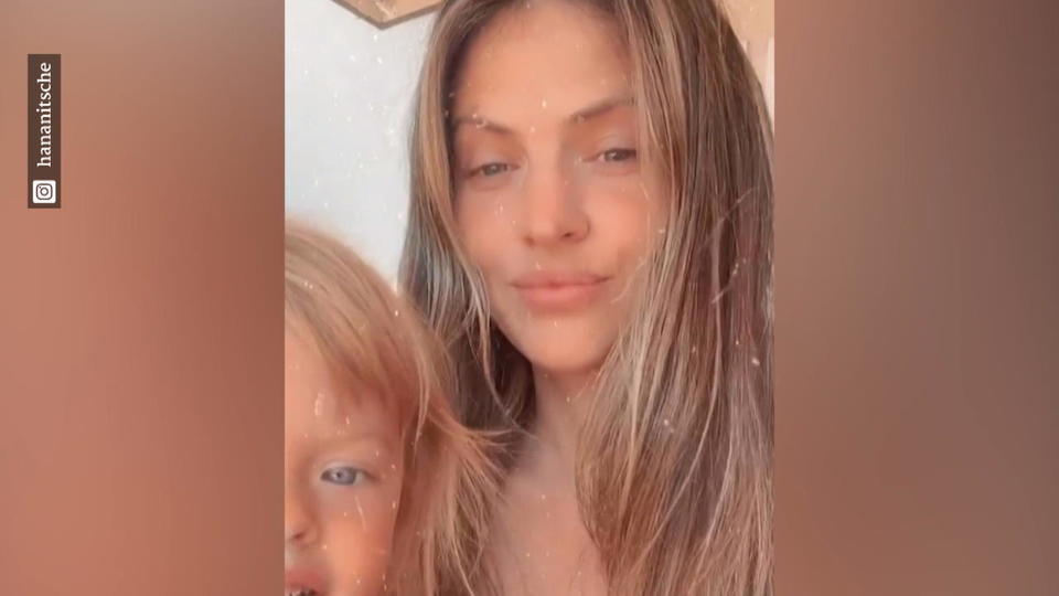 Hana Nitsche gibt Mama-Tipps Mit diesem Trick stillt Model Hana Nitsche ab