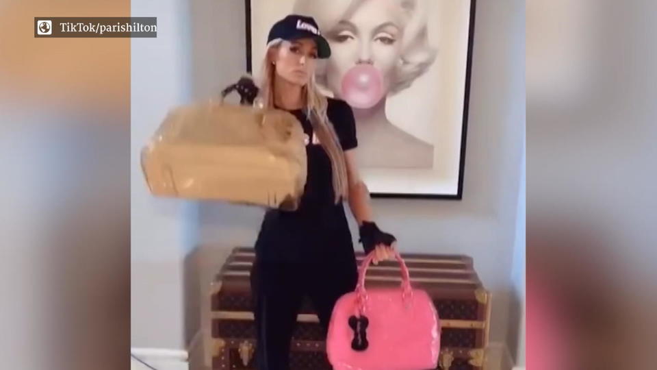 Glamour-Workout mit Handtaschen & Co. So trainiert Paris Hilton
