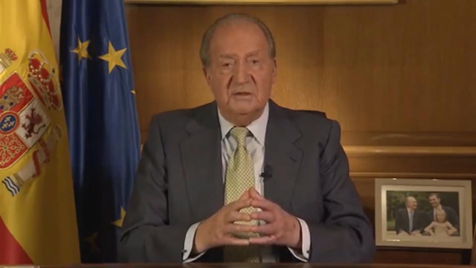 Offizielle Erklärung Juan Carlos ist aktuell in Abu Dhabi
