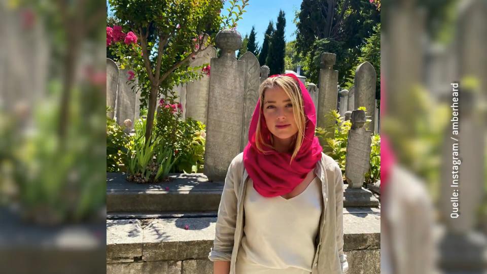 Unterwegs in Istanbul Ohne BH in die Moschee? Amber Heard sorgt für Aufreger