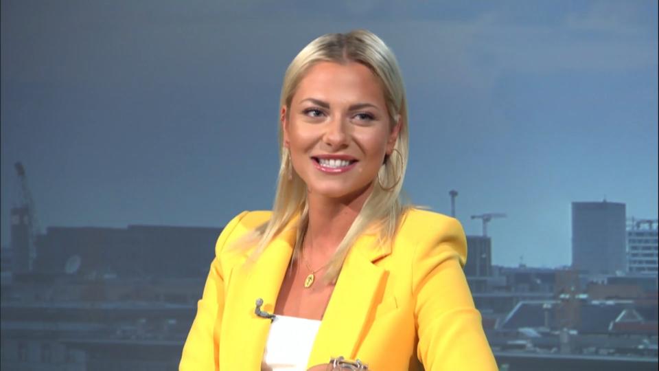 Valentina Pahde zu Gast bei „TVNOW – Das Magazin“ Beim Serien-Kuss hatte ihr Partner Angst um seine Zähne