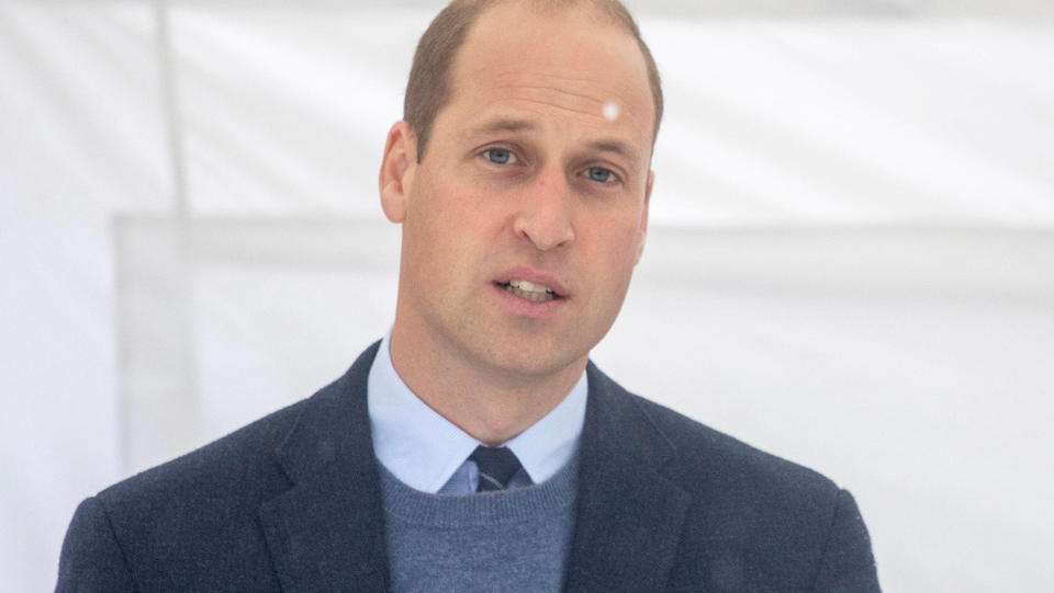 Auf den Spuren von Diana Prinz William legt Grundstein bei Krankenhaus