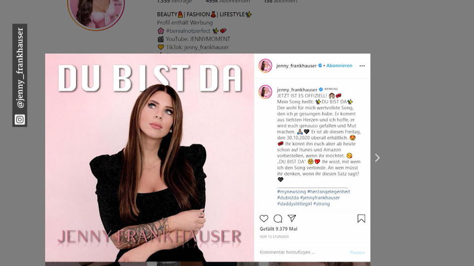 Für ihren Vater Neuer Song von Jenny Frankhauser