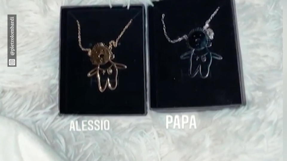 Süßes Geschenk von Laura Maria Vater-Sohn-Ketten für Pietro und Alessio