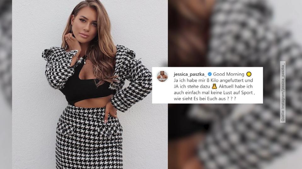 Jessica Paszka und ihre Corona-Kilos Ex-Bachelorette bringt 8 Kilo mehr auf die Wage