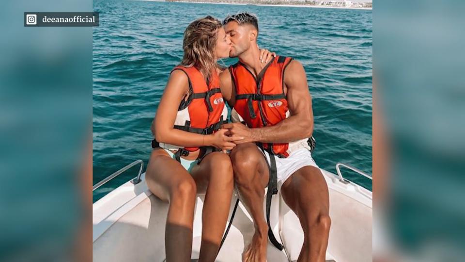 Ex-Love-Island-Stars Dijana und Marcellino im Knutschwahn